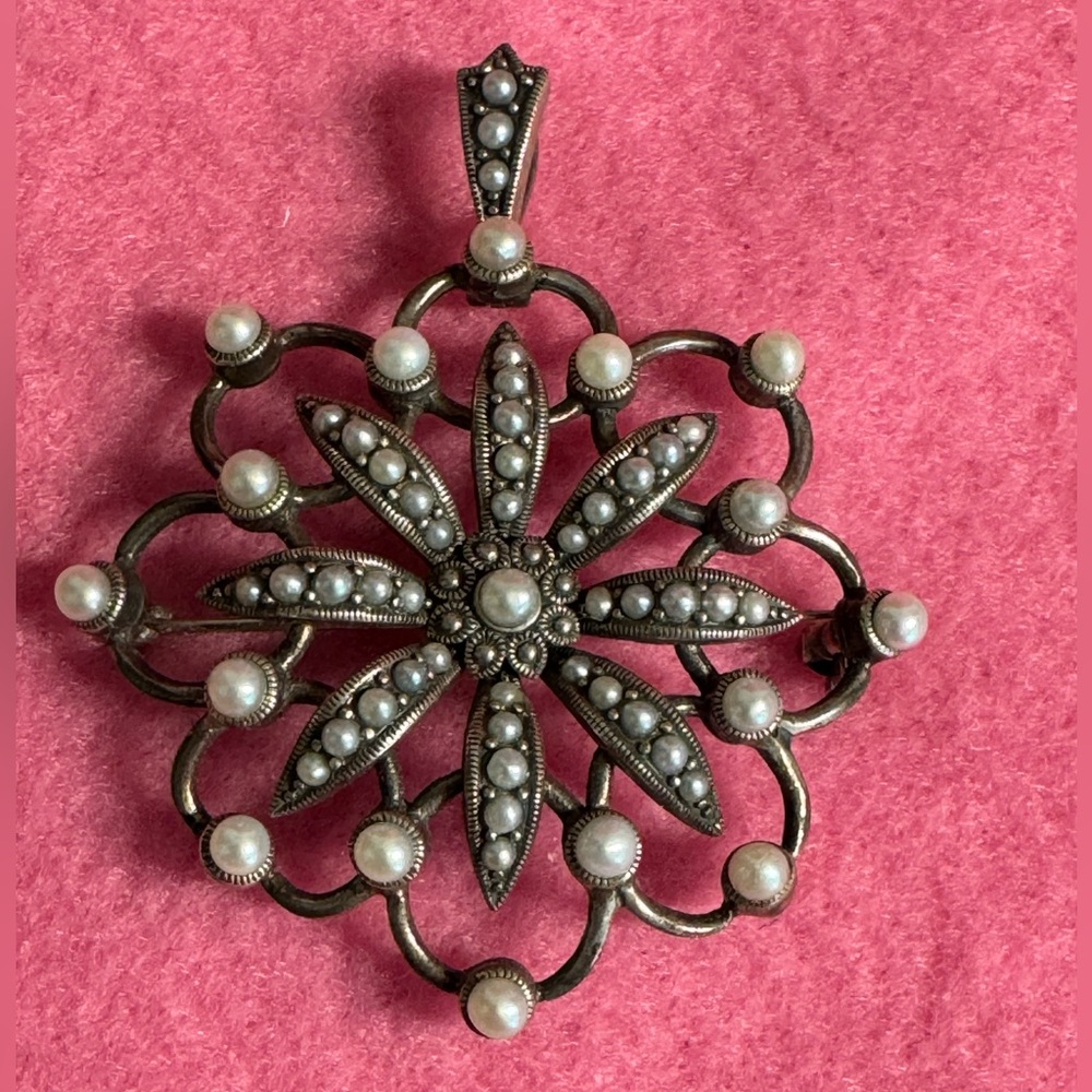 Mini Akoya Sea Pearl and 925 Silver Pendant EC